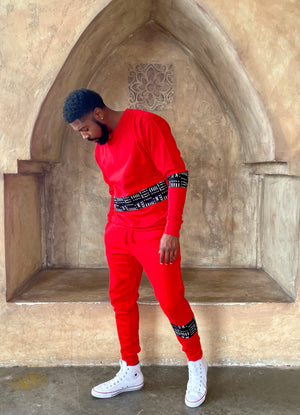 Prodigy Red Crew Neck Set (Unisex)